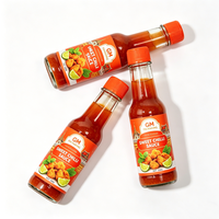 Emballage vide pour sauce chili douce 5oz 8oz 90ml 150ml 250ml, Bouteille hermétique Woozy pour sauce, Bouteilles en verre pour sauce piquante pour la cuisine