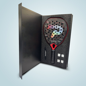 Caja de Regalo Magnética de Cartón Rígido Personalizada para Raqueta de Pádel, con <span class=keywords><strong>Bandeja</strong></span> de Espuma Negra, MOQ Bajo, Venta al Por Mayor PatsSport 2025 - Product Image 2