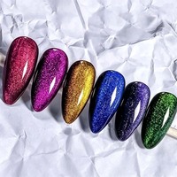 Vernis à ongles gel magnétique Mixcoco TPO Free 9D effet œil de chat, à retirer par trempage UV LED, vernis à ongles caméléon galaxie œil de chat