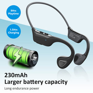 Wireless Bone Conduction Open Ear Sports Earphones LED Power Display Stereo Sound Low Latency IPX-6 Waterproof Open-Ear Bone - Product Image 2