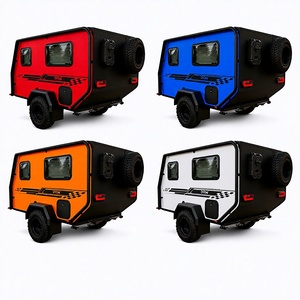 Caravana de Viaje Compacta de Lujo de Alta Gama, Mini Caravana Moderna, Remolque de Viaje Todoterreno de Aluminio Premium con Capacidad para 4 Personas - Product Image 1