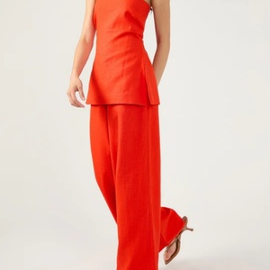 Conjunto de Lino para Mujer al por Mayor, Top de Lino sin Mangas y Pantalones Cortos, Conjunto de 2 Piezas para Damas - Product Image 2