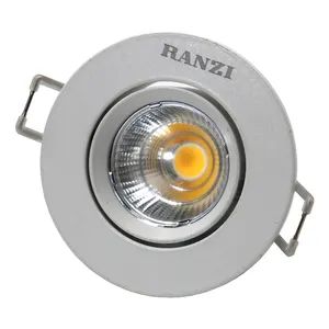 Modern tasarım perakende mağaza Mini tavan aydınlatma 3 inç 7W 3000K 90 CRI ayarlanabilir LED gömme downlight