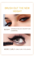 Mascara waterproof en tube doré, étiquette privée, logo personnalisé, gel noir, maquillage pour les yeux, cosmétique
