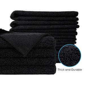 400gsm Salon Towel Dry Hair Turban Towel Custom Size Microfiber Wash Cloth 40*40cm