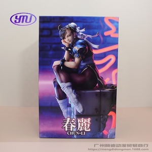 Street Fighter 5 <span class=keywords><strong>Chun</strong></span> <span class=keywords><strong>Li</strong></span> sentado Pose Qipao figura modelo estatua coleccionable regalo Anime chica muñeca juego <span class=keywords><strong>de</strong></span> lucha juguete <span class=keywords><strong>de</strong></span> acción - Product Image 4