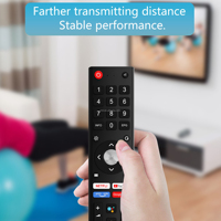 Télécommande universelle infrarouge GCBLTV02ADBBT pour téléviseur LED HD Chiq Changhong