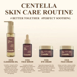 Coffret de Soins Apaisants et Nourrissants à la Centella Asiatica pour le Visage et les Yeux (Sérum, Nettoyant, Crème) – Marque Blanche - Product Image 2