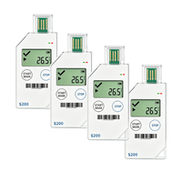 Registrador de Datos de Temperatura de Un Solo Uso S200 para Cadena de Frío de Alimentos y Farmacéutica, USB PDF/CSV, 32,000 Registros, 30/60/90/120 Días