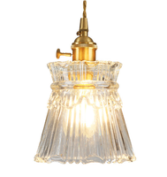 Lampe suspendue de chevet en cuivre de style américain, petite, de luxe, pour café, bar, restaurant, style postmoderne