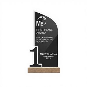 Trofeo de Acrílico Pulido Duradero Más Vendido para Eventos Escolares, Universitarios y Corporativos, Premios al Logro de Estudiantes y Empleados, Grabado - Product Image 1