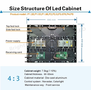 P1.53 nền sân khấu khổng lồ 640x480 Hiển thị khoảng cách nhỏ p1.8 liền mạch nối màn hình LED trong nhà - Product Image 5