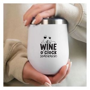 Custom Logo 3D Decals Wine Tumbler Waterproof Glass UV DTF Cup <b>Wrap</b> Transfer Stickers for Wine Glass - Product Image 1
