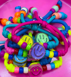 Pulsera de Cuentas con Cara <span class=keywords><strong>Feliz</strong></span>, Linda <span class=keywords><strong>y</strong></span> Colorida, Joyería Tejida, Pulseras de la <span class=keywords><strong>Amistad</strong></span> Kawaii para Niñas - Product Image 5