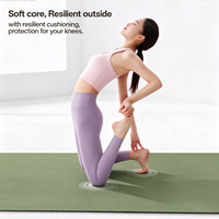 Tapis de yoga en caoutchouc naturel PU écologique de 183 cm, résistant aux taches, surface antidérapante, tapis d'exercice pour yoga et Pilates