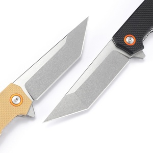 Couteau de poche personnalisable de qualité OEM, marque HK, lame pliante en acier à haute teneur en carbone ultra-affûtée, manche en aluminium, 20 cm, camping, randonnée - Product Image 4