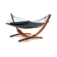 Vente en gros hamac de camping en plein air autoportant familial design, lit balançoire pliable, lits suspendus, bâton tordu pour adulte