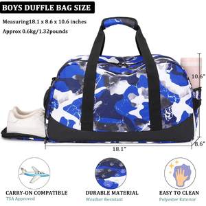 Free sample Source Factory Duffel <b>Bag</b> <b>Outdoor</b> <b>Sports</b> Sneaker <b>Bag</b> with Three Adjustable Shoe Pockets - Product Image 2