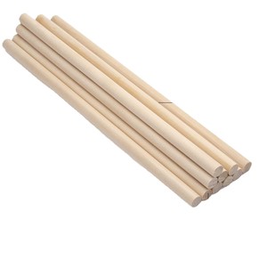 Round Wooden Sticks For Handmade Craft Art Layered Cake Supports <b>Wedding</b> <b>Ribbon</b> Wood Dowels 120mm Length - Product Image 1