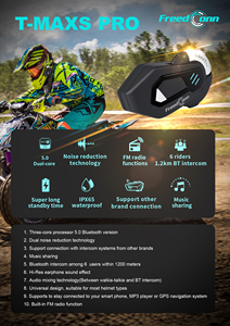 <span class=keywords><strong>FreedConn</strong></span>-Intercomunicador para casco de motocicleta, intercomunicador BT para grupo de motociclistas, conexión con cualquier marca, auricular Bluetooth original, S PRO, 2017 - Product Image 6