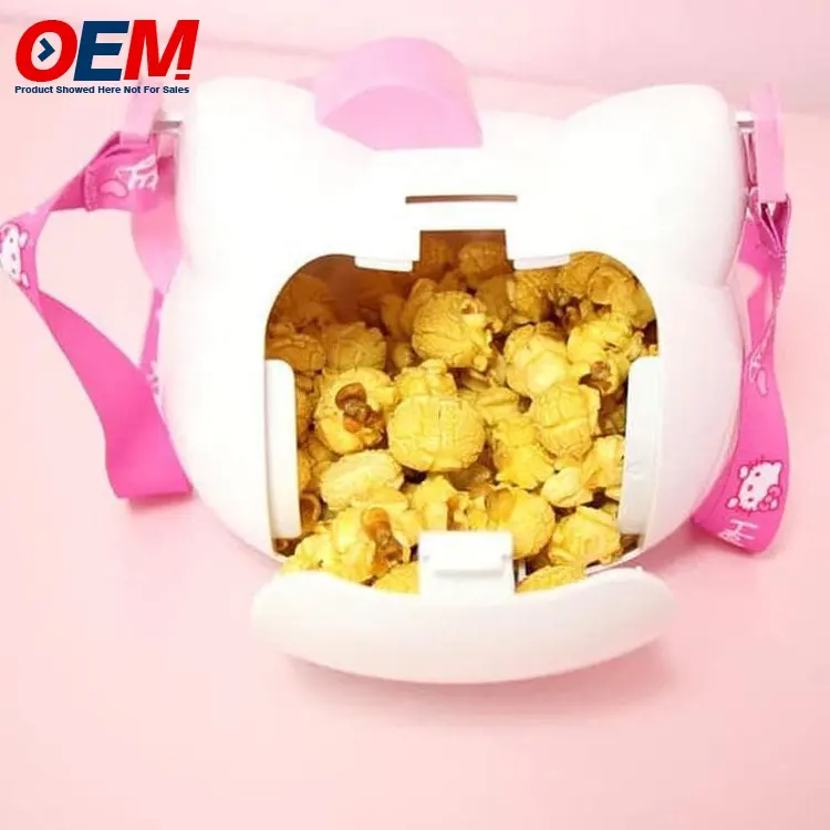 Custom Plastic Popcorn Bucket Popcorn Container Cup Bucket 3D Design Figural Anime