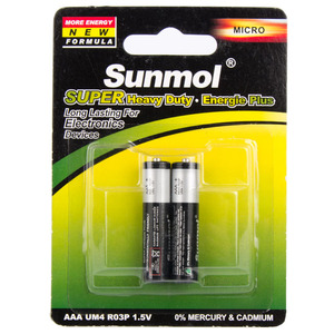 工厂1.5v R03p Aaa Um4干电池1.5v Aaa Um-4碳锌干电池原电池和干电池 - Product Image 2