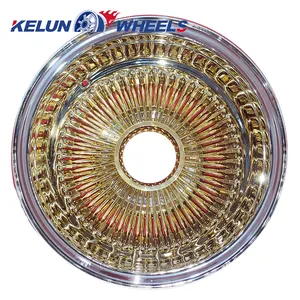 Velg mobil 13X7, velg mobil krom Ruji, 13x7 terbalik, 100 jeruji, untuk mobil dengan Pcd 5X120mm