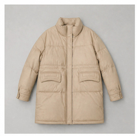Manteau d'hiver en cuir de mouton pour femmes, mi-long, col montant, veste décontractée pour un usage quotidien