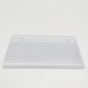 Porte-étiquette de prix suspendu en PVC transparent, style boucle, pour merchandising en magasin, support d'étiquette de produit pour crochet de présentation, en plastique transparent - Product Image 4