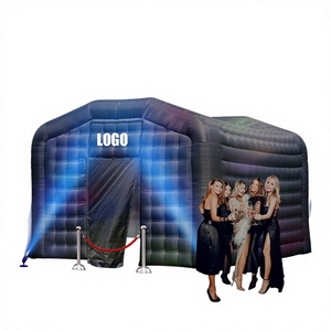 Commercial Black Waterproof Inflatable Night Club LED <b>Light</b> <b>Cube</b> Tent Custom Size CE/EN71 Certified Night Club Tent Blow up Part - Product Image 1
