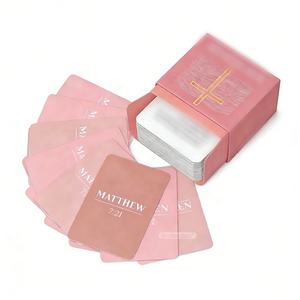 Набор из 60 уникальных христианских карточек с принтами, цитатами из Священного Писания, молитвами и позитивными религиозными аффирмациями для вдохновения. - Product Image 2