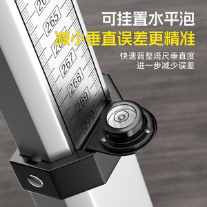 Aluminum Alloy Measuring Ruler 3M Telescopic Height Scale Double Sided For Home Customization - Product Image 4