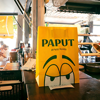 Ensemble d'emballages pour restauration rapide tout-en-un avec logo personnalisé, boîte à burger coordonnée, emballage et sac pour les chaînes de restaurants QSR, écologique
