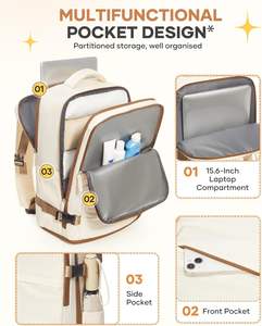 Sac à dos de voyage, sac à dos de voyage approuvé pour hommes femmes, sac de voyage d'affaires pour avions, pour ordinateur portable 15.6 - Product Image 3