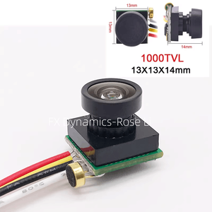Micro caméra CMOS 1000TVL 170 degrés, mini caméra vidéo FPV, objectif 1,8 mm avec audio pour accessoires de drone RC, voiture RC, quadricoptère - Product Image 2