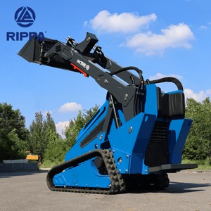 मुफ्त शिपिंग सस्ता 0.8टन 1 टन 2टन मिनी स्किड स्टीड लोडर डीजल इंजन मिनी लोडर कॉम्पैक्ट ट्रैक लोडर - Product Image 1