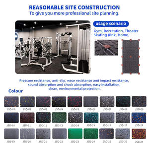 Meilleures ventes Tapis de sol de <span class=keywords><strong>gym</strong></span> en caoutchouc extérieur 1x1 2cm Sol extérieur Fitness <span class=keywords><strong>Gym</strong></span> Revêtement de sol en caoutchouc - Product Image 4