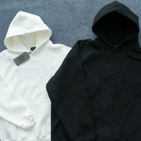 YKH 350GSM alta calidad bordado polar tela Sudadera con capucha impresión Logo Oversize manga larga invierno tallas grandes sudaderas con capucha para hombres