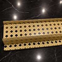 Estante de Lujo Moderno de Ratán para Fichas de Mahjong de 20 Pulgadas, Estante de Mahjong de Acrílico Estilo Bohemio con Palillos Magnéticos
