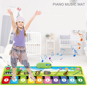Gimnasio de actividades musical para bebés con <span class=keywords><strong>piano</strong></span>, tapete de juego y sonajeros colgantes, centro de actividades para recién nacidos e infantes - Product Image 3