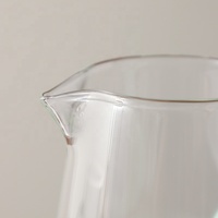 Théière et bouilloire en verre transparent moderne faits à la main pour café, thé et bar pub décor à la maison artisanat d'art fait à la main