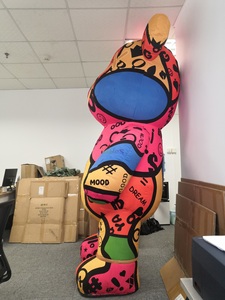 2/2ตัวละครการ์ตูนเป่าลมขนาด6เมตร, ชุดมาสคอตหมีมืดมนสีผสมสำหรับงานปาร์ตี้ที่สนุกสนาน - Product Image 2