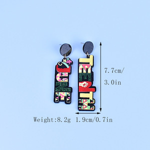 Pendientes de acrílico con diseño de Juneteenth para celebrar la libertad y la igualdad afroamericana, pendientes con temática de la celebración de la libertad negra de 1865 - Product Image 3