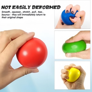 Pelotas Antiestrés No Tóxicas, Pelotas <span class=keywords><strong>de</strong></span> Espuma Coloridas <span class=keywords><strong>de</strong></span> 2.5 Pulgadas <span class=keywords><strong>para</strong></span> Niños y Adultos, <span class=keywords><strong>Ejercicio</strong></span> <span class=keywords><strong>de</strong></span> Manos, Juguetes Blandos <span class=keywords><strong>para</strong></span> Aliviar la <span class=keywords><strong>Ansiedad</strong></span> - Product Image 3