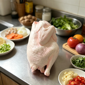 Modelo de Pollo Entero de PU de 21.5cm, Sin Cabeza, Sin Plumas, Réplica de Aves de Corral, Accesorio de Exhibición para Cocina, Decoración para Mercado de Alimentos y Restaurantes - Product Image 6