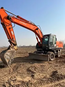 Usato Hitachi ZX210W escavatore ruote di grandi dimensioni 21ton pneumatici scavatori vendono bene a prezzi bassi