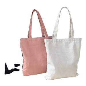 Sac fourre-tout en toile de coton noir et blanc, écologique, tendance, pour étudiants, pas cher - Product Image 1