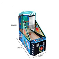 Machine de jeu d'arcade simulateur de tir au basket-ball pour enfants LiFun LF-BS822 avec écran LCD de 42 pouces et construction en métal et plastique