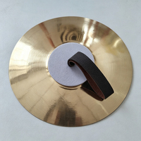14 Inch Marching Hand Cymbals Pair, Brass Alloy Percussion Hand Cymbals for Beginner & Professional Drum Players, Band Stage