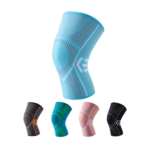 Manchon de compression pour genou en tricot élastique Spandex sur toute la longueur Support de genouillère en nylon - Product Image 6